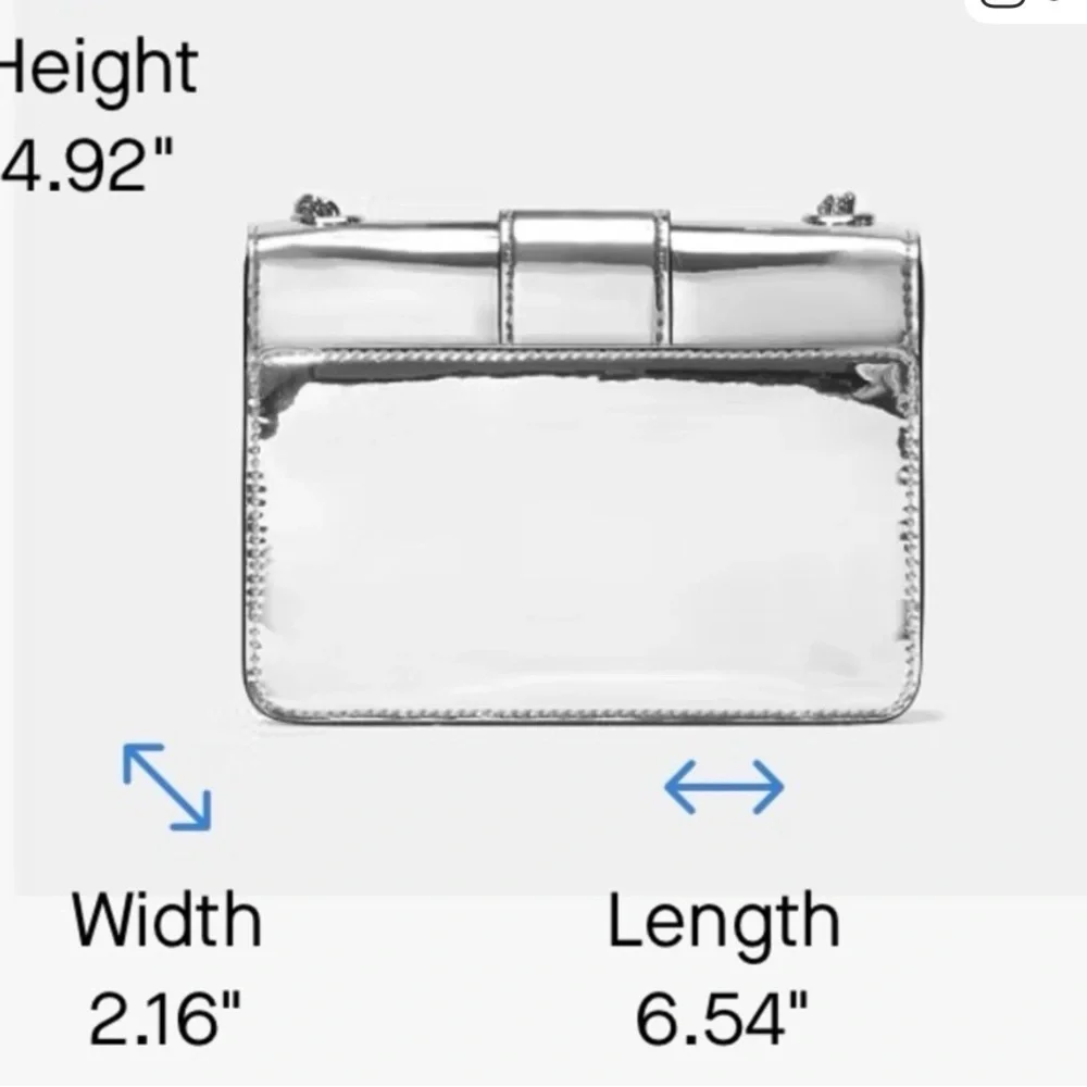 Kate Spade Phoebe Mirror Metallic Turnlock Mini Flap Crossbody - Picture 5 of 5